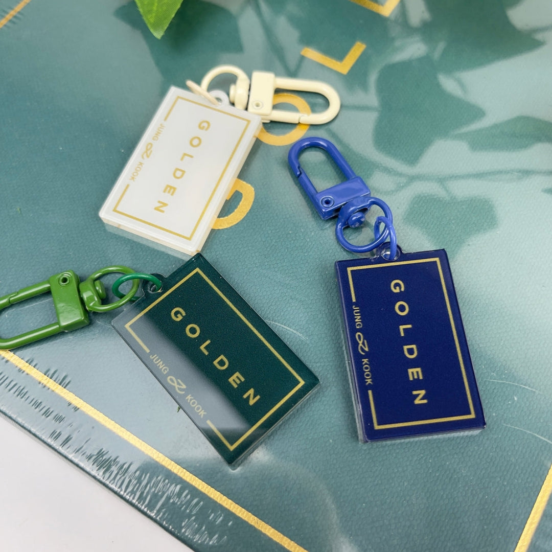 [On hand] Jung Kook 'Golden' Keychain Charm