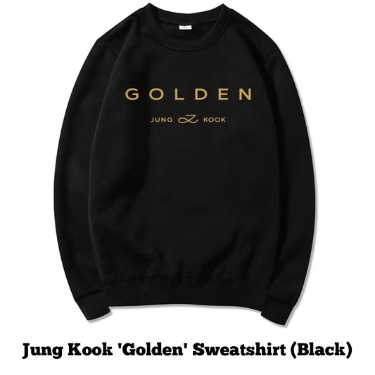 [Preorder] Jung Kook 'Golden' Sweatshirt (Black)