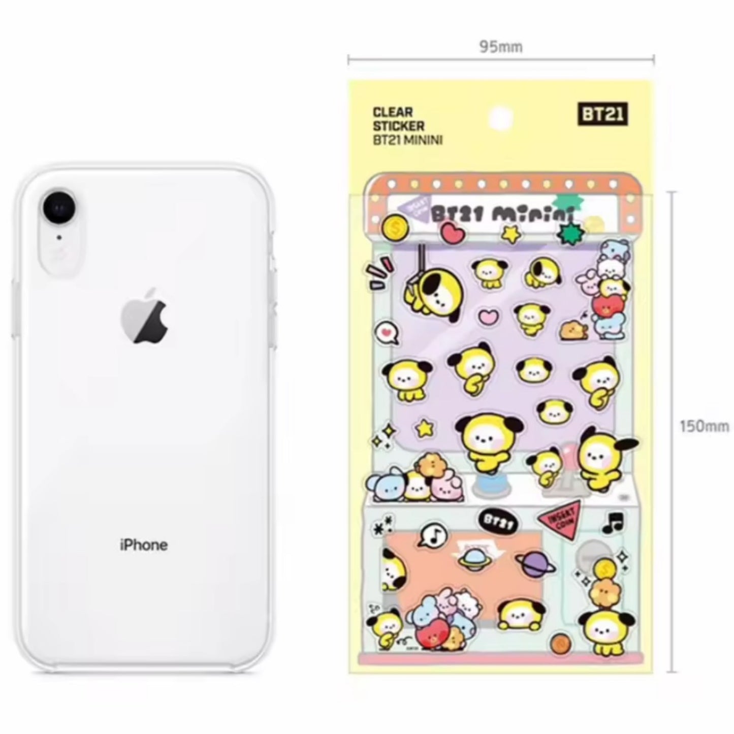 [Preorder] BT21 Minini Clear PVC Stickers