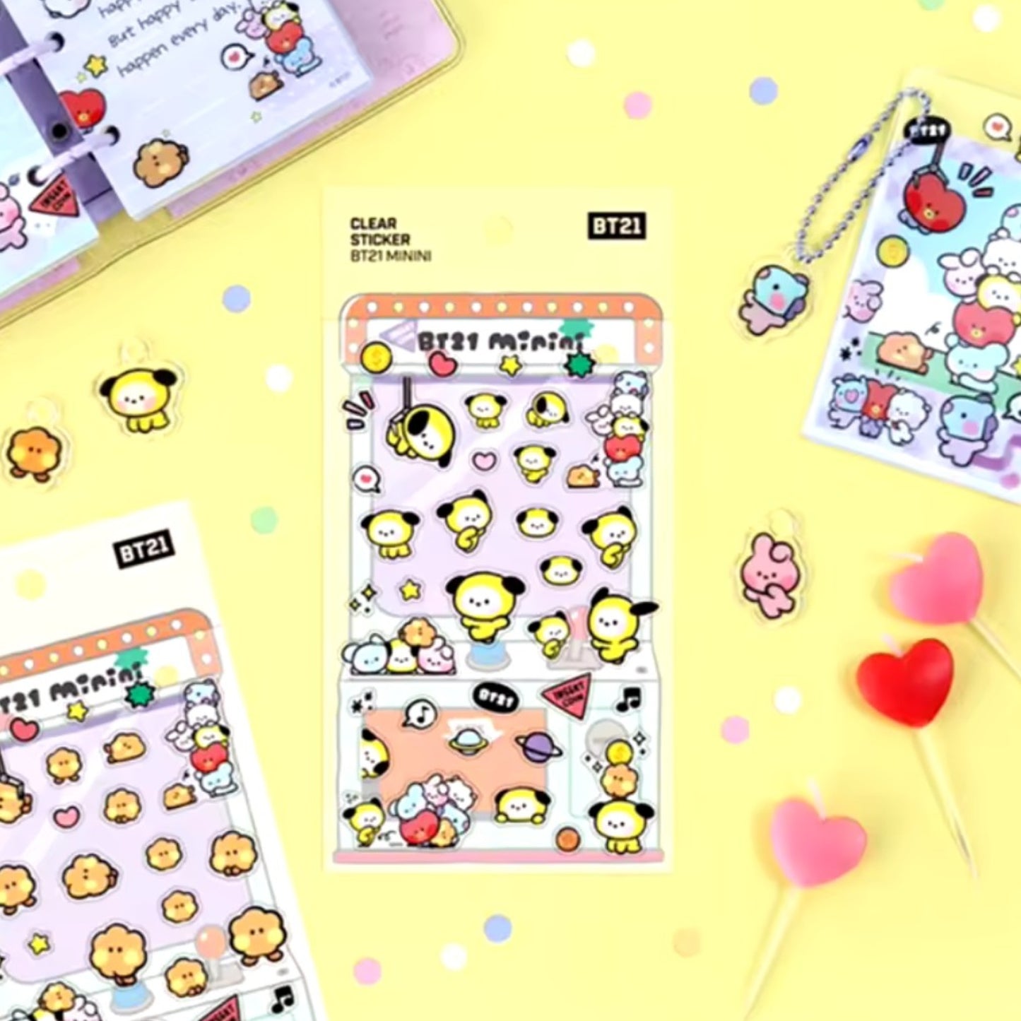 [Preorder] BT21 Minini Clear PVC Stickers