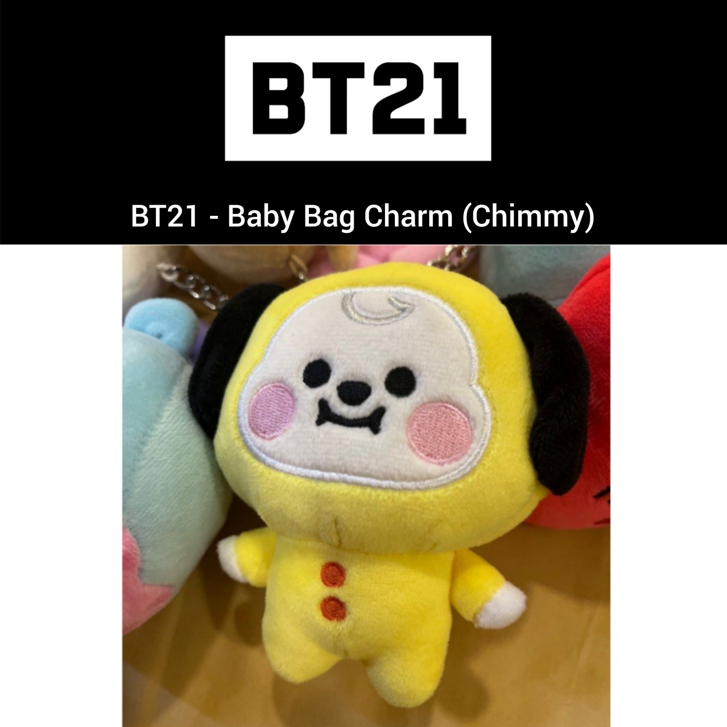 BT21 - CHIMMY Baby Bag Charm Plush Keyring