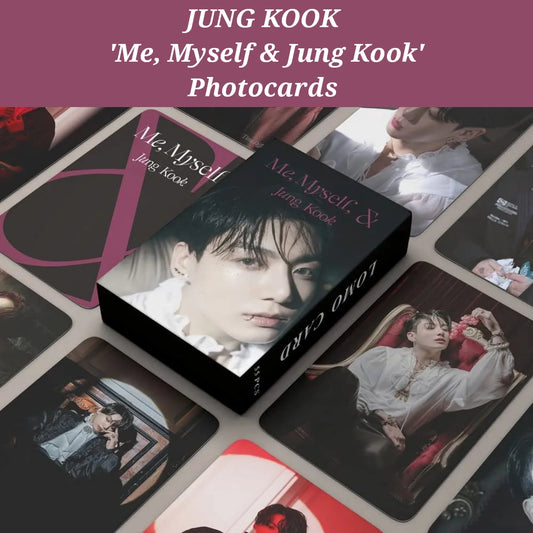 JUNG KOOK 'Me, Myself & Jung Kook' Photocards (55 pcs)