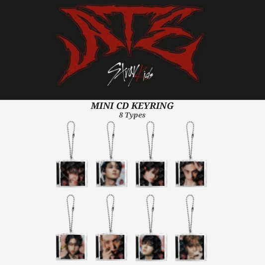 [Preorder] Stray Kids 'ATE' POP UP OFFICIAL MD - MINI CD KEYRING