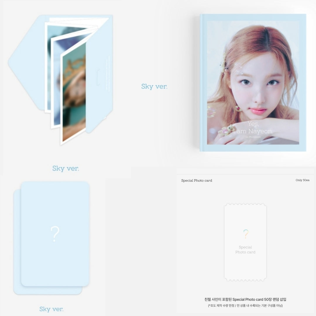 [Preorder] NAYEON 1st Photobook 'Yes, I Am Nayeon' (Sky ver.)(with P.O.B)