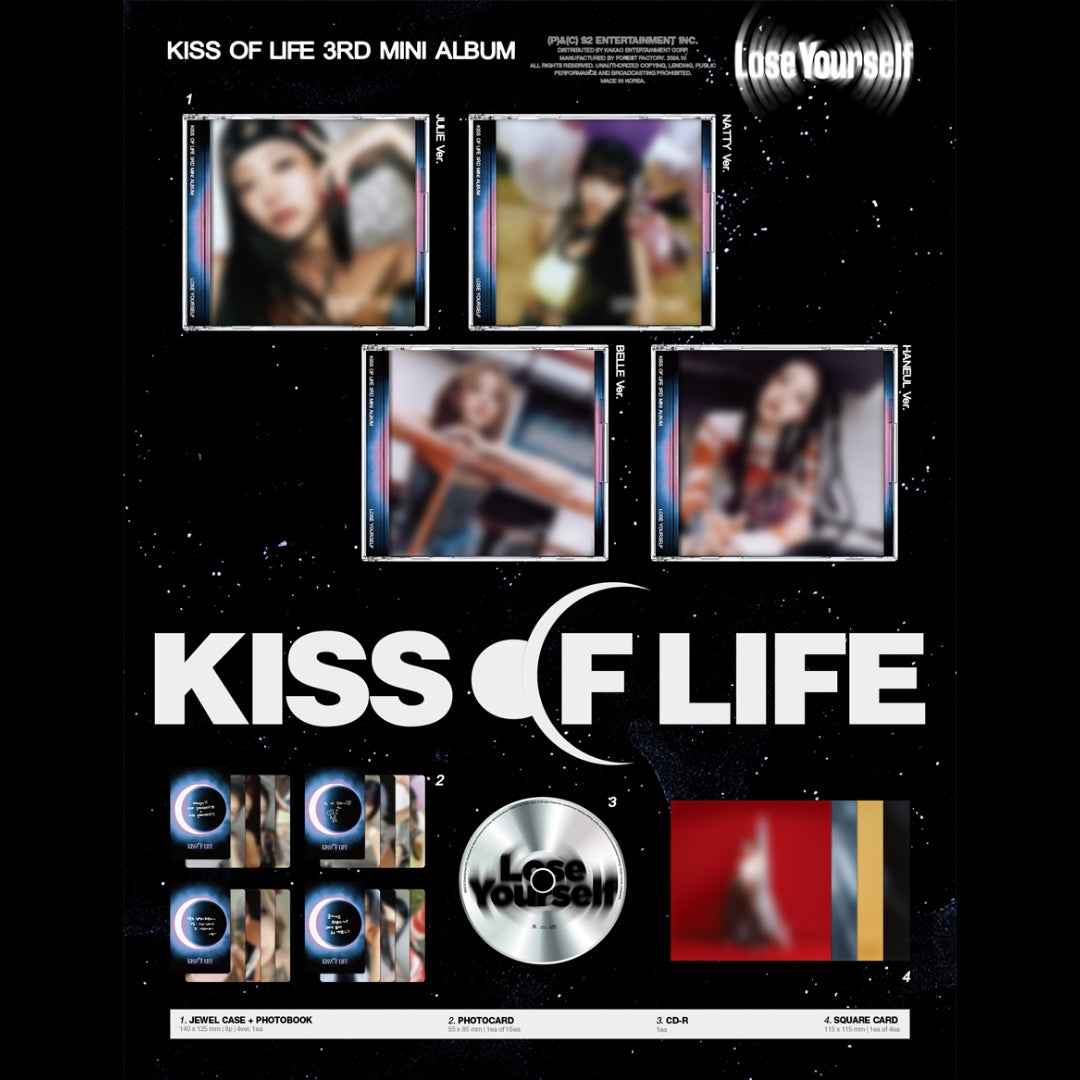 [Preorder] KISS OF LIFE 3rd Mini Album 'Lose Yourself' (Jewel ver - Random)