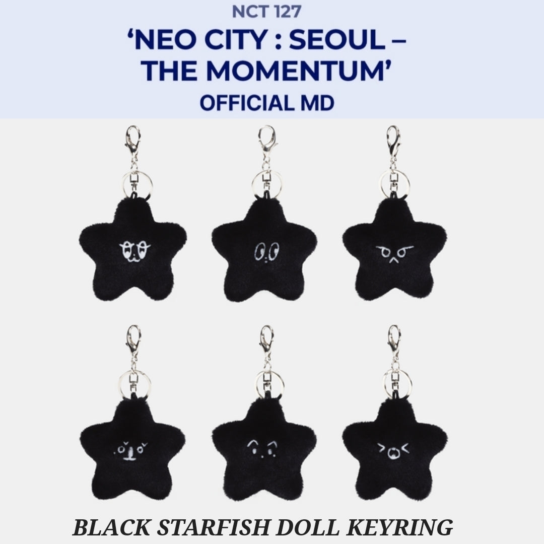 [LIMITED] NCT 127 - [NEO CITY : SEOUL – THE MOMENTUM] Official MD - BLACK DOLL KEYRING