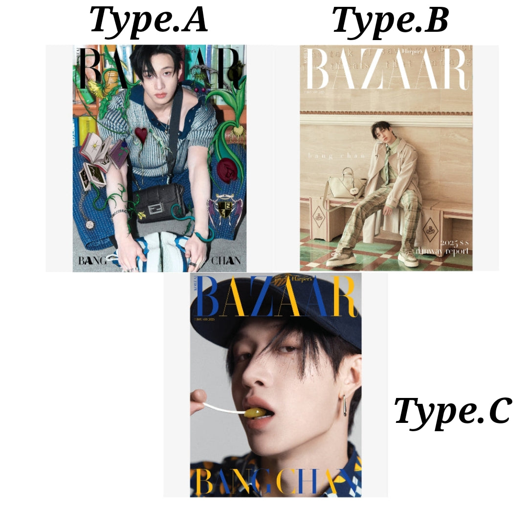 [LIMITED] HARPER'S BAZAAR MAGAZINE [February 2025 Issue](Cover: Bang Chan Stray Kids)