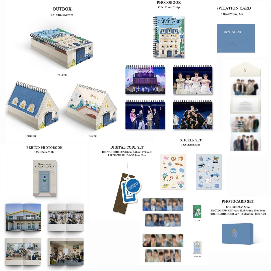 SEVENTEEN - 2024 SVT 8TH FAN MEETING [SEVENTEEN IN CARAT LAND]MEMORY BOOK+