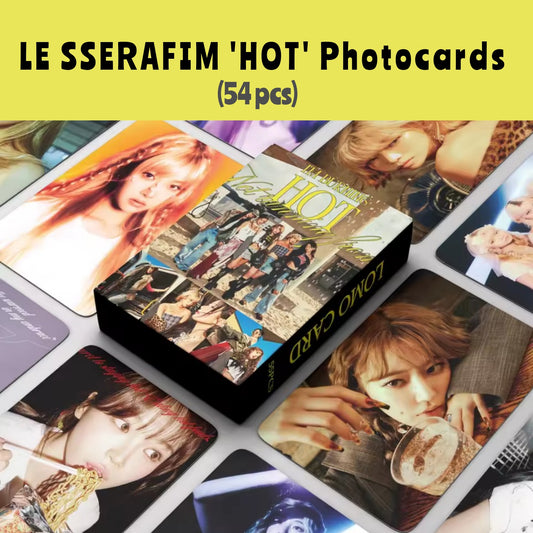 [Preorder] LE SSERAFIM 'HOT' Photocards (54 pcs)
