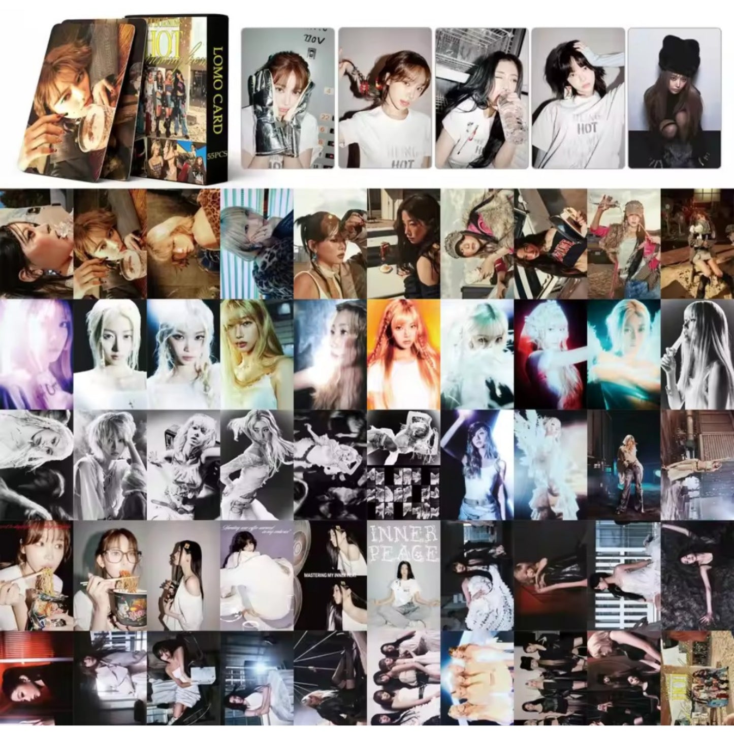 [Preorder] LE SSERAFIM 'HOT' Photocards (54 pcs)