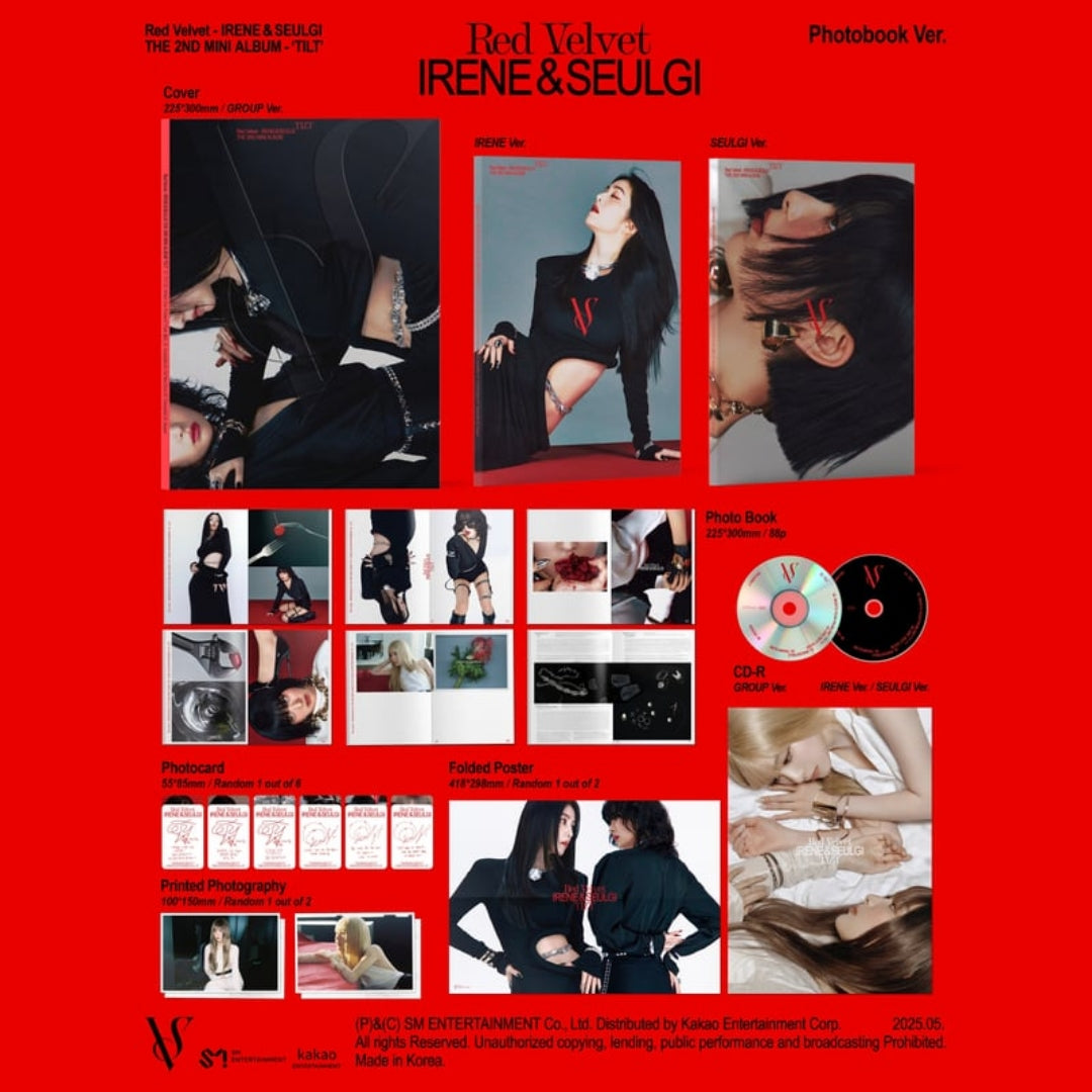 [Preorder] IRENE & SEULGI - 2ND Mini Album 'TILT' (Photobook ver. - Random)