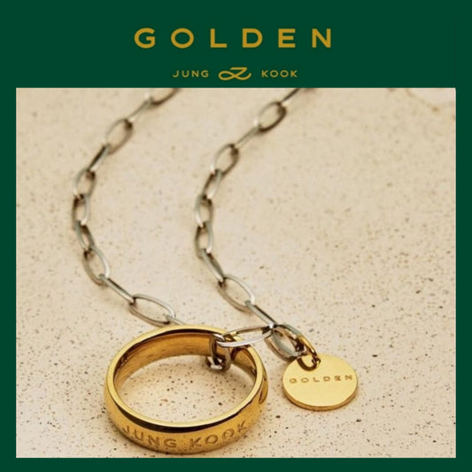 [FANMADE] Jung Kook 'Golden' Necklace + Pendant