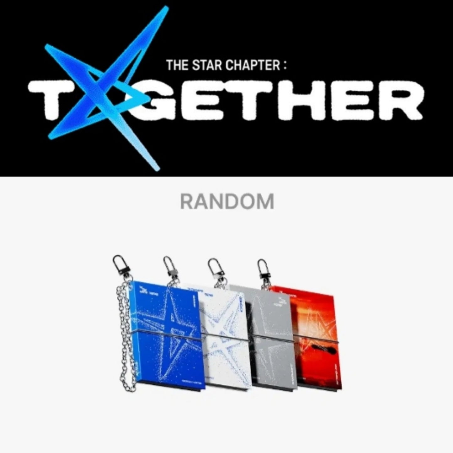 [Preorder] TXT 'The Star Chapter: Together' (Mini Book Keyring Ver - Random)