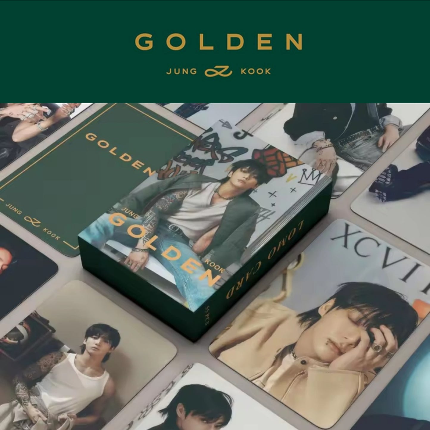 Jung Kook 'GOLDEN' Photocards (54 pcs)