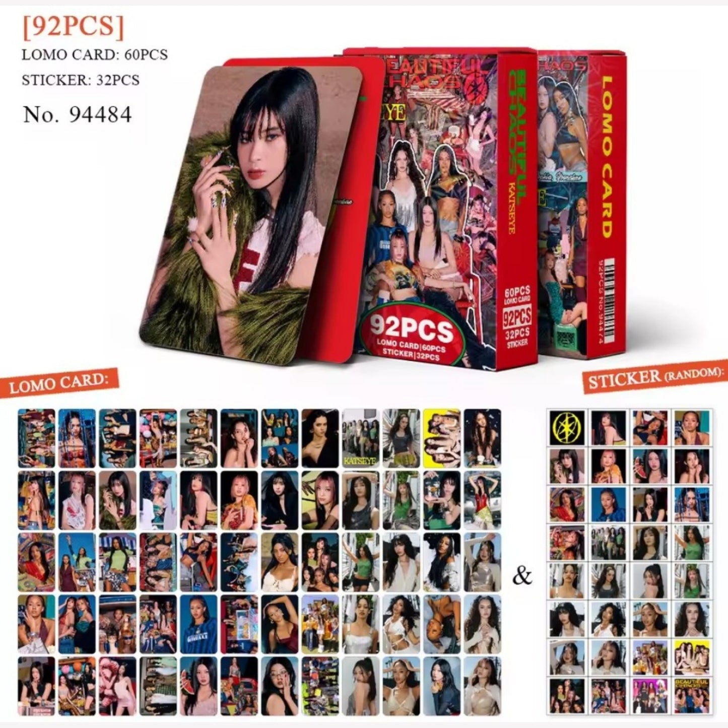 [Restock] KATSEYE - 'BEAUTIFUL CHAOS' Photocards + Stickers