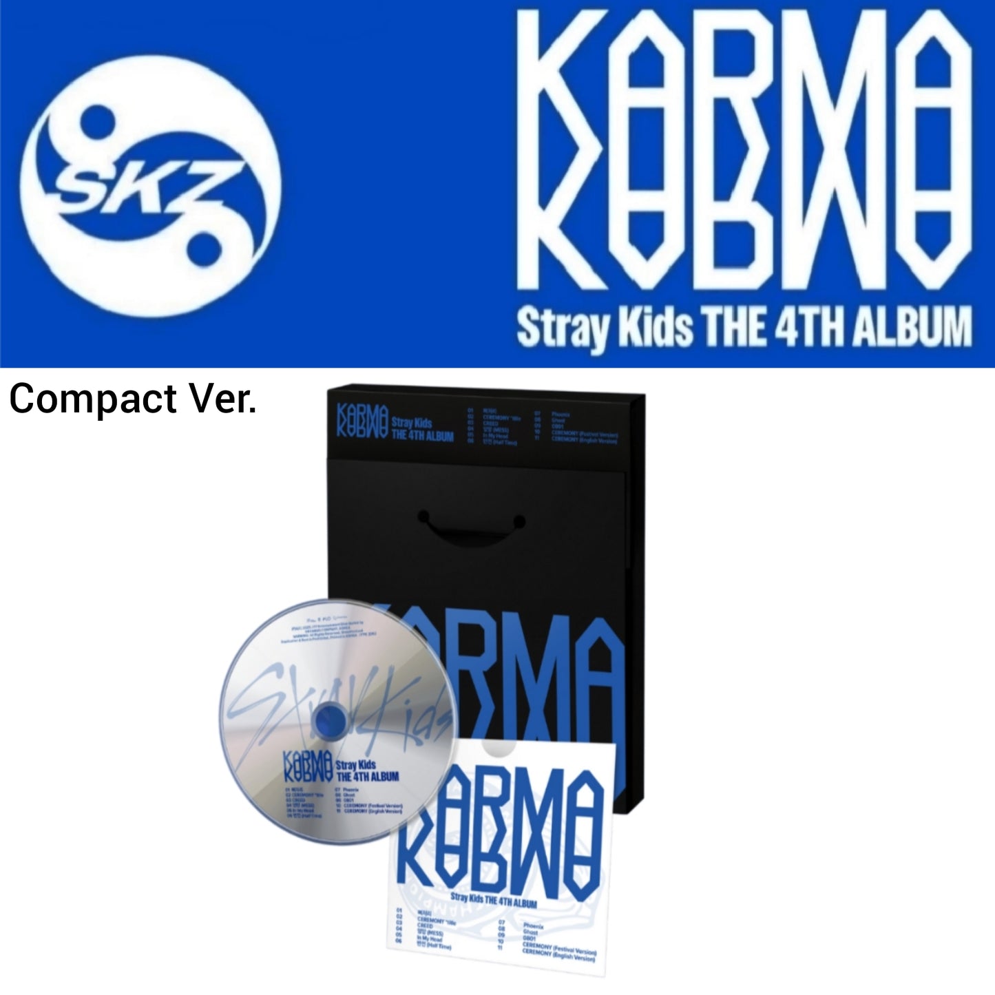 Stray Kids The 4th Album - KARMA (Compact ver - with P.O.B)