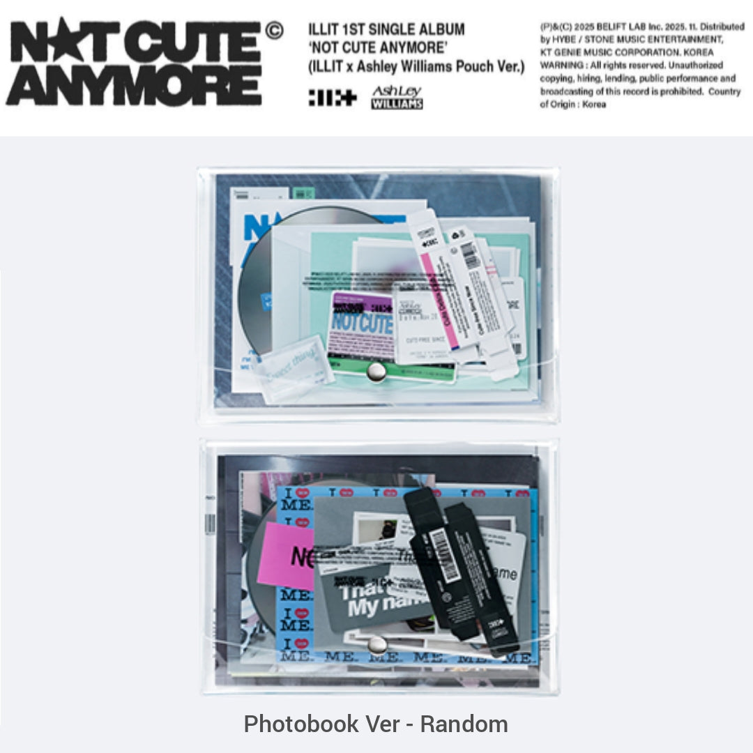 [Preorder] ILLIT - 1st Single Album 'NOT CUTE ANYMORE' (Photobook Ver.) (No P.O.B / Makestar P.O.B)