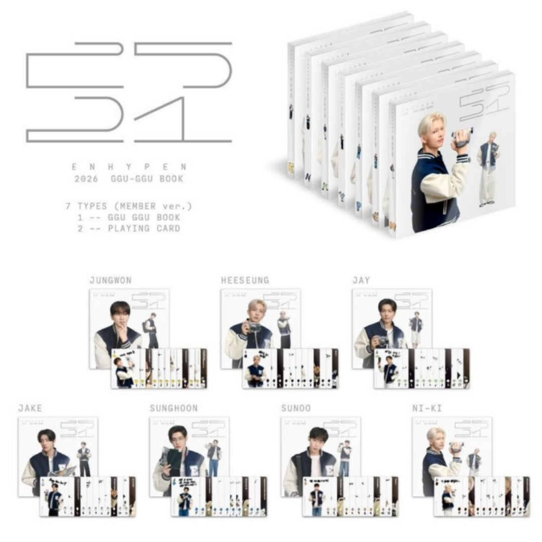 [Preorder] [Limited] ENHYPEN - 2026 GGU GGU BOOK (7 Types)