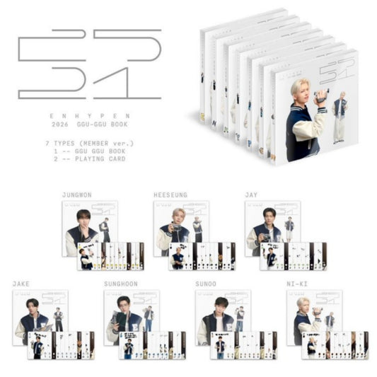 [Preorder] [Limited] ENHYPEN - 2026 GGU GGU BOOK (7 Types)
