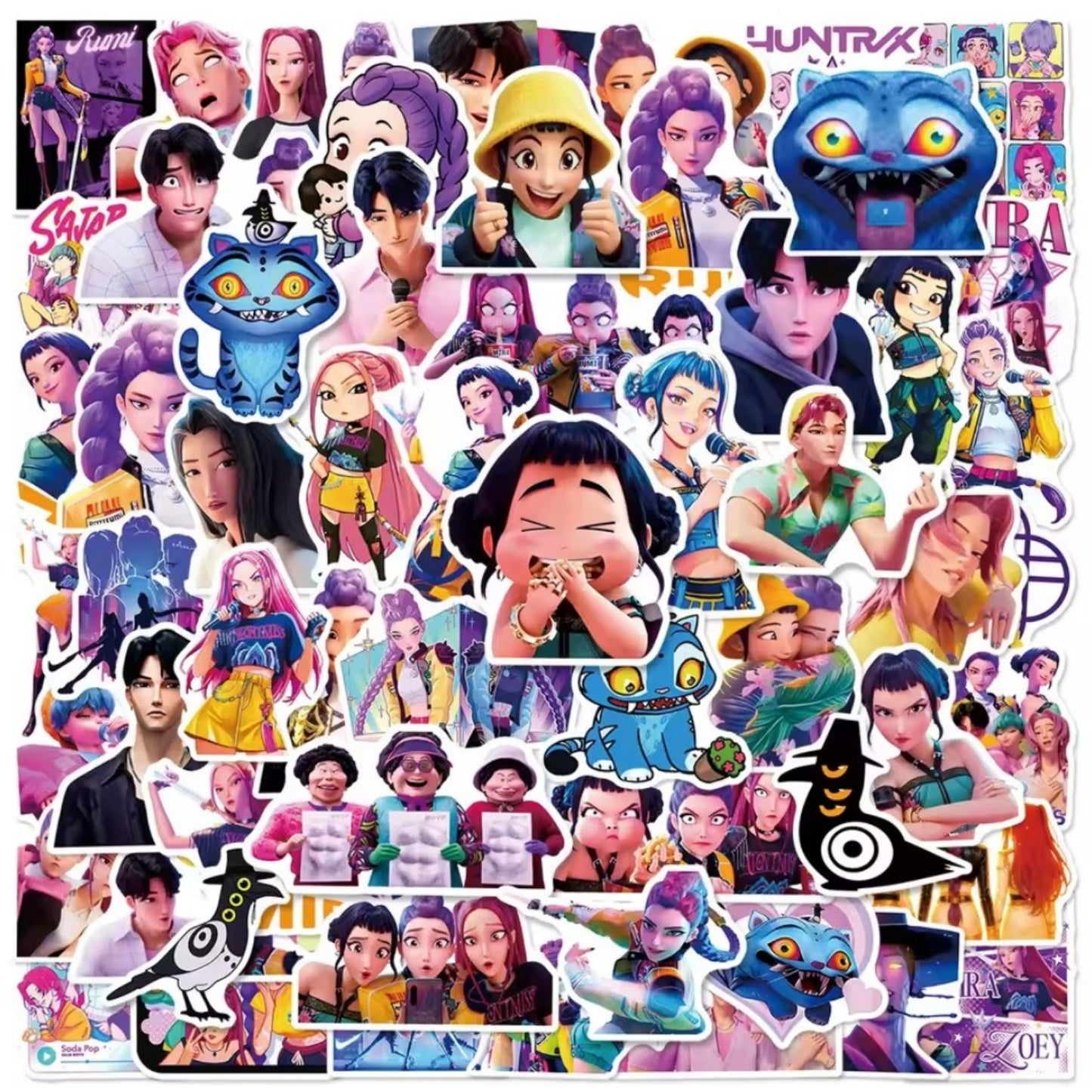 (60 pcs) K-POP Demon Hunters - Stickers (HUNTR/X Ver.)