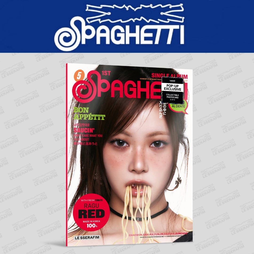 [Restock] LE SSERAFIM 1st Single Album - 'SPAGHETTI' (Compact Ver.)