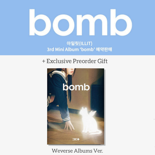 [Restock] ILLIT 3rd Mini Album 'bomb' (Weverse Albums Ver.) (with P.O.B)