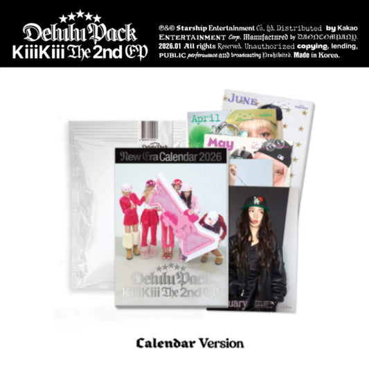 [Preorder] KiiiKiii The 2nd EP Album - Delulu Pack (Calendar Ver.)