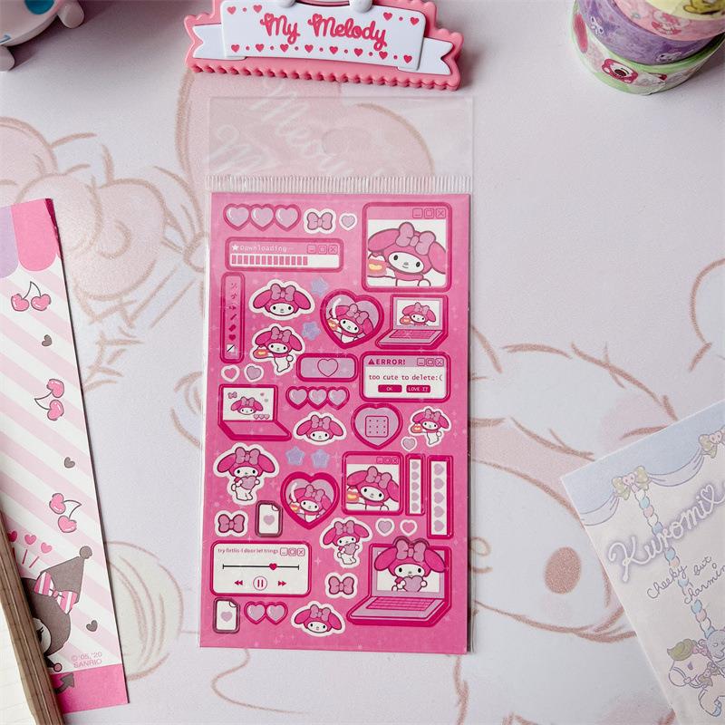 [On hand] My Melody Holographic Deco Stickers