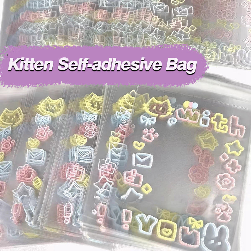 [Restock] Kitten Self-adhesive Bag (19 pcs)