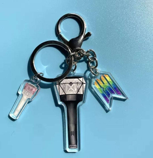 [On hand] Monsta x Acrylic Lightstick Keyring