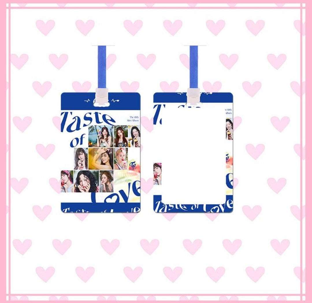 [On hand] Twice Taste Of Love Photocard Holder + Lanyard