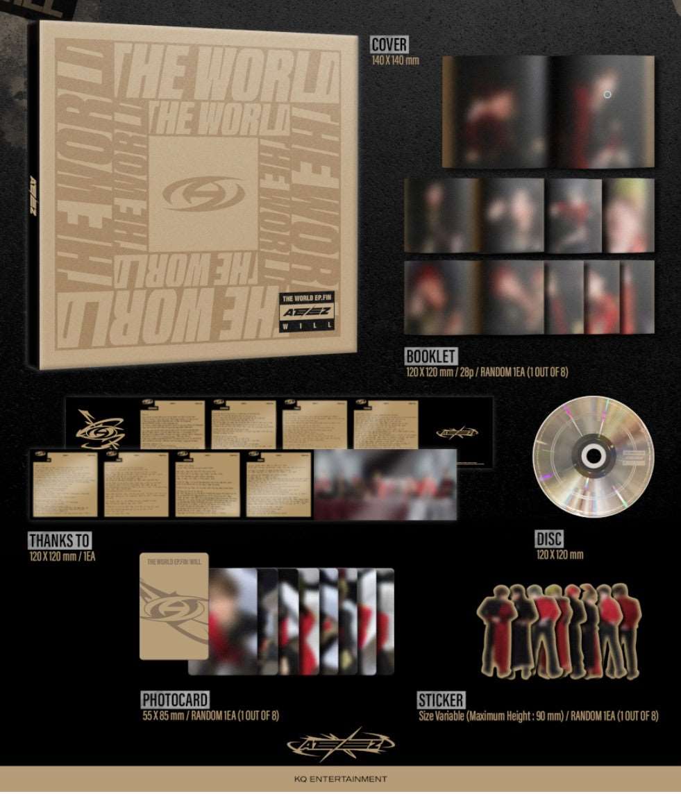 [Preorder] Ateez - THE WORLD EP.FIN: WILL (Digipack ver.) (Random)