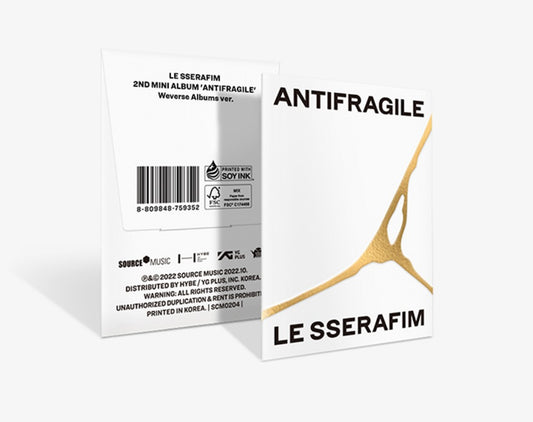 [Preorder] LE SSERAFIM 2nd Mini Album 'Antifragile' (Weverse Albums ver.)