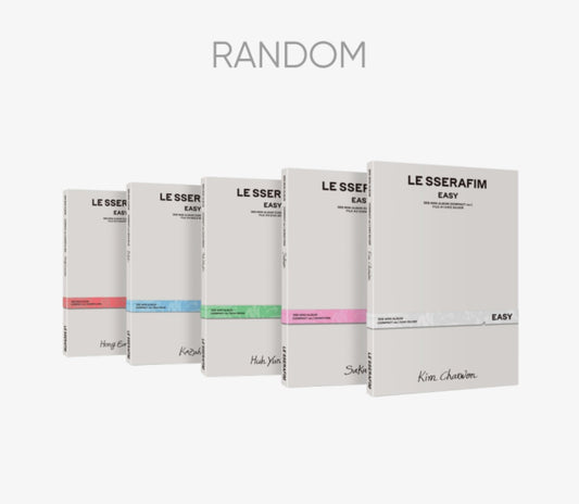 [Preorder] LE SSERAFIM 3rd Mini Album 'Easy' (Compact ver.) (Random)