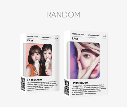 [Preorder] LE SSERAFIM 3rd Mini Album 'Easy' (Weverse Albums ver.) (Random)