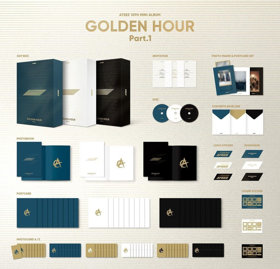 [Preorder] ATEEZ 10th Mini Album 'GOLDEN HOUR: PART 1'