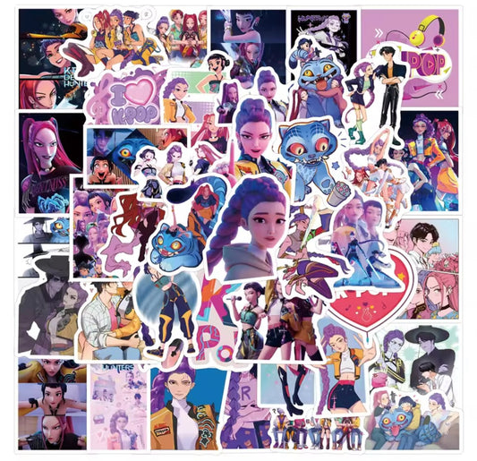 [Restock Soon] KPop Demon Hunters Stickers (55 pcs)
