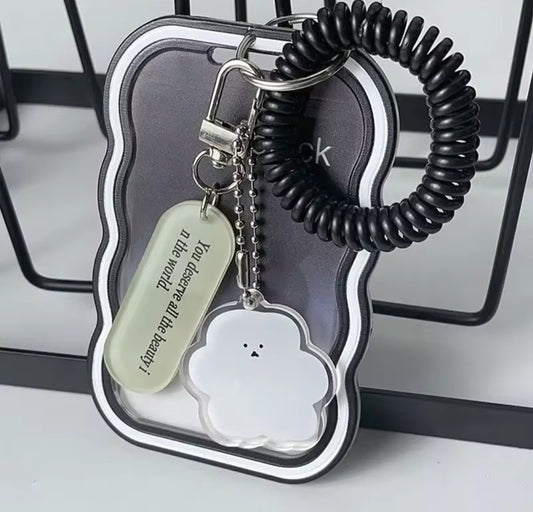 Clear Acrylic Photocard Holder (Black)