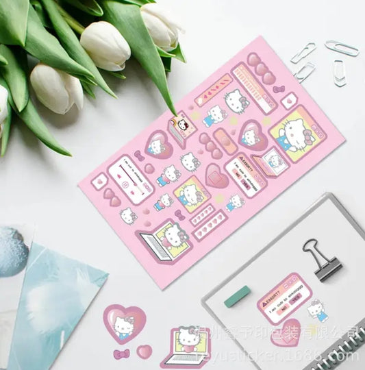 [On hand] Hello Kitty Holographic Deco Stickers