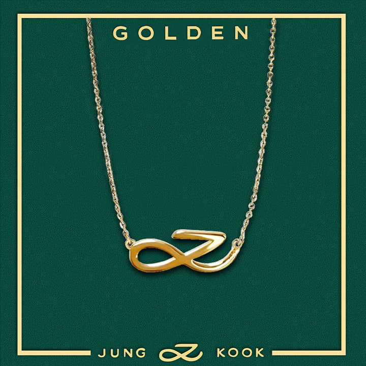 [On hand] Jung Kook 'Golden' Logo Jewelry