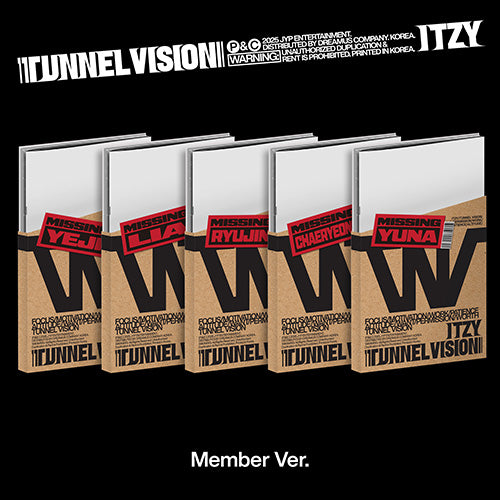 [Preorder] ITZY - 11th Mini Album 'TUNNEL VISION' (Member Ver.) (+ Preorder Gift)