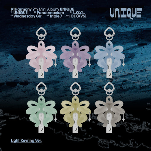 [Preorder] P1Harmony 9th Mini Album - UNIQUE (Light Keyring Ver.)